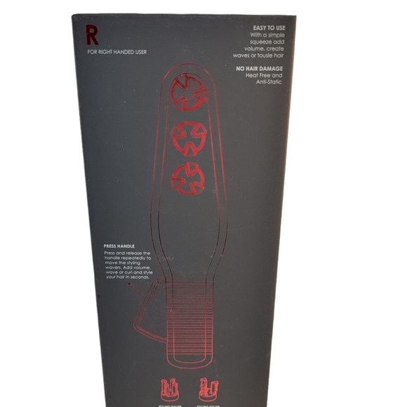 Cirrus Curly And Ripply Heat Free Anti-Static Manual Volumizing Hair Tool NIB - Picture 5 of 17